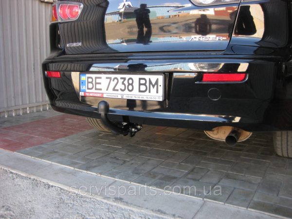З'ємний фаркоп на Mitsubishi Lancer X 2007-2012 - Зображення 8