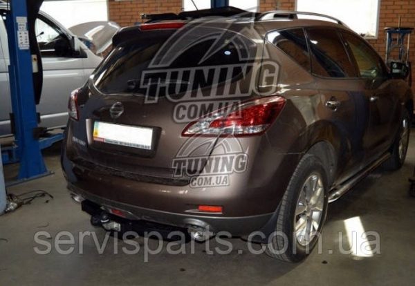 Польський фаркоп на Nissan Murano Z51 2008-2015 (Нісан Мурано) без підрізування бампера - Зображення 2
