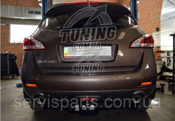 Польський фаркоп на Nissan Murano Z51 2008-2015 (Нісан Мурано) без підрізування бампера - Зображення 3