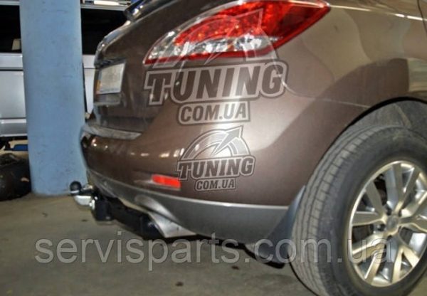 Польський фаркоп на Nissan Murano Z51 2008-2015 (Нісан Мурано) без підрізування бампера - Зображення 4