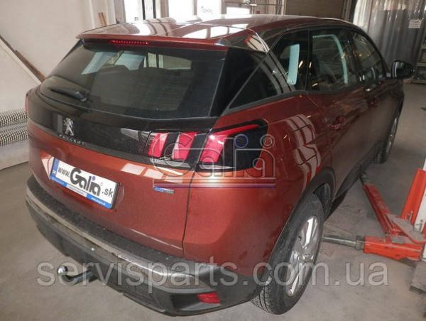Оцинкований фаркоп Peugeot 3008 2016- (Пежо 3008) Швидкознімний автомат на ручці - Зображення 6