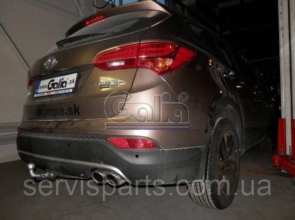 Фаркоп оцинкований на Hyundai Santa Fe 2012-2018 (Хундай Санта Фе) - Зображення 4