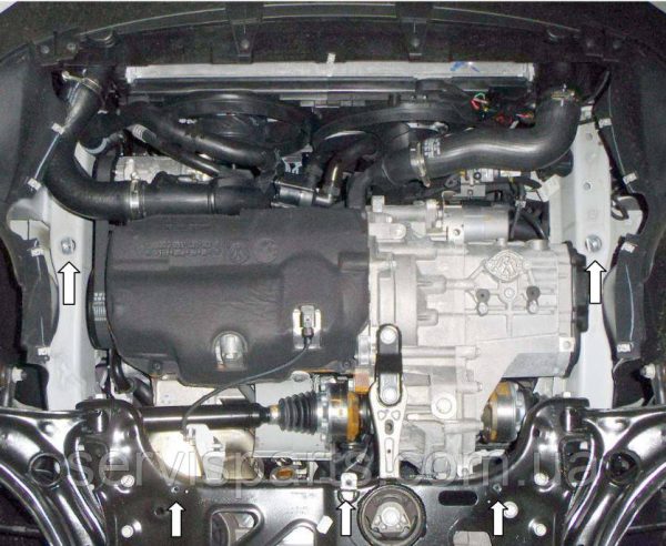 Захист двигуна Volkswagen Jetta 6 2010-2018 (Фольксваген Джетта 6) - Зображення 3