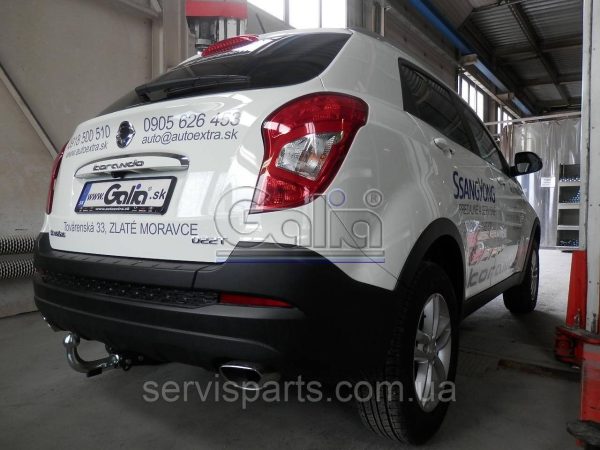 Оцинкований фаркоп на SsangYong Korando 2010- (СсангЙонг Корандо) Швидкознімний автомат на ручці - Зображення 4