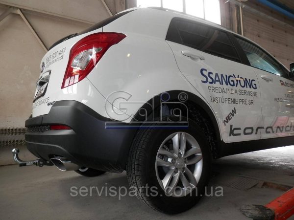 Оцинкований фаркоп на SsangYong Korando 2010- (СсангЙонг Корандо) Швидкознімний автомат на ручці - Зображення 7
