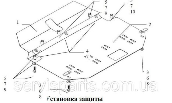 Захист двигуна Kia Cerato 2003-2008 (Кіа Церато) - Зображення 4