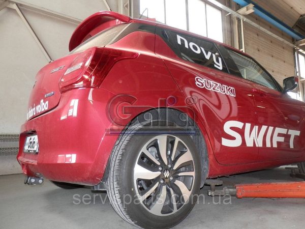 Оцинкований фаркоп на Suzuki Swift 2017- (Сузукі Свіфт) Швидкознімний автомат на ручці - Зображення 5