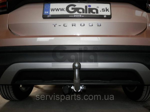Оцинкований фаркоп на Volkswagen T-Cross 2019- (Фольксваген ТіКрос)