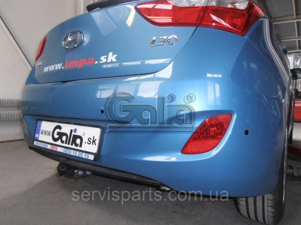 Оцинкований фаркоп на Hyundai I30 хетчбек 2012-2016 (Хундай Ай30) Швидкознімний автомат на ручці - Зображення 4