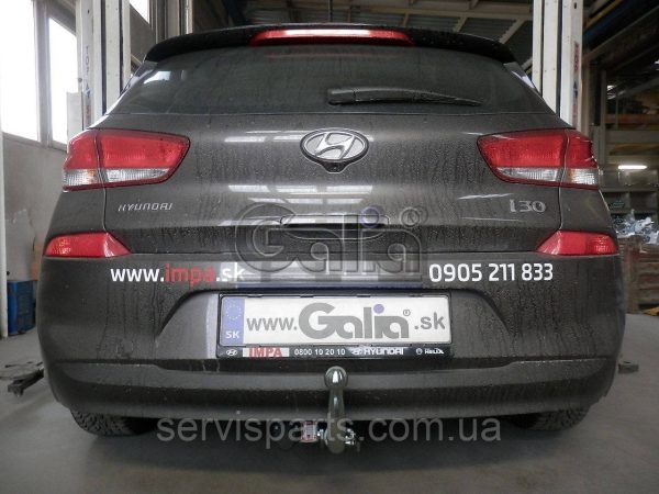 Оцинкований фаркоп на Hyundai I30 хетчбек 2016-2018 (3dv, 5dv)