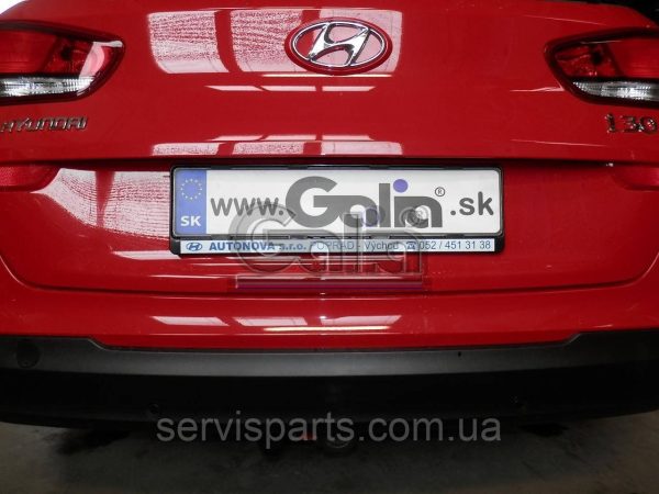 Оцинкований фаркоп Hyundai I30 универсал 2018- (Хундай Ай30) Швидкознімний автомат на ручці - Зображення 4
