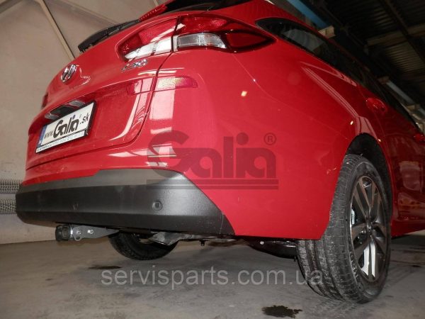 Оцинкований фаркоп Hyundai I30 универсал 2018- (Хундай Ай30) Швидкознімний автомат на ручці - Зображення 2