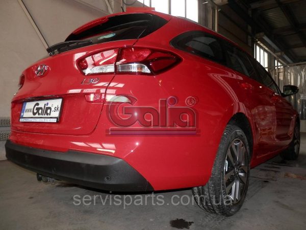 Оцинкований фаркоп Hyundai I30 универсал 2018- (Хундай Ай30) Швидкознімний автомат на ручці - Зображення 3
