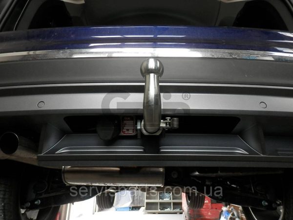 Оцинкований фаркоп Volkswagen Tiguan 2016- (Фольксваген Тігуан) Швидкознімний автомат на ручці - Зображення 9