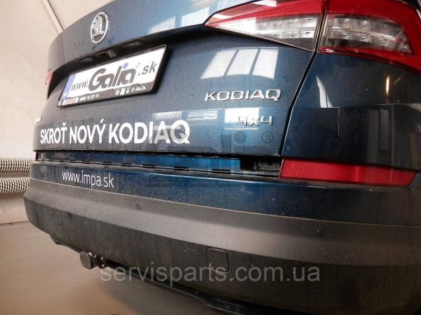 Фаркоп Skoda Kodiaq 2017- (Шкода Кодіак) оцинкований на болтах Швидкознімний автомат на ручці