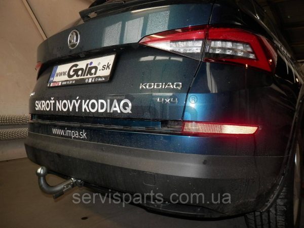 Фаркоп Skoda Kodiaq 2017- (Шкода Кодіак) оцинкований на болтах Швидкознімний автомат на ручці - Зображення 4