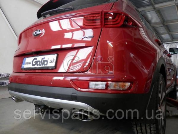 Оцинкований фаркоп на Kia Sportage QL 2015-2018 Швидкознімний автомат на ручці