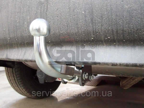 Оцинкований фаркоп на Mitsubishi ASX 2010- (Мітсубісі АСХ) без знімання бампера Швидкознімний автомат на ручці