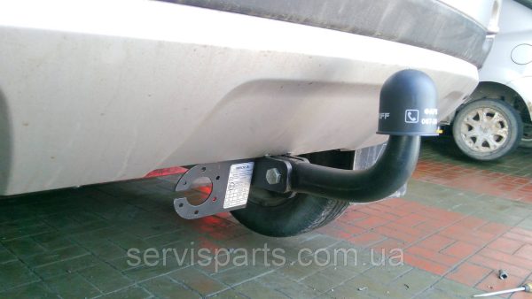 Польський фаркоп на Renault/Dacia Duster 2010- (Рено/Дачія Дастер) без знімання бампера