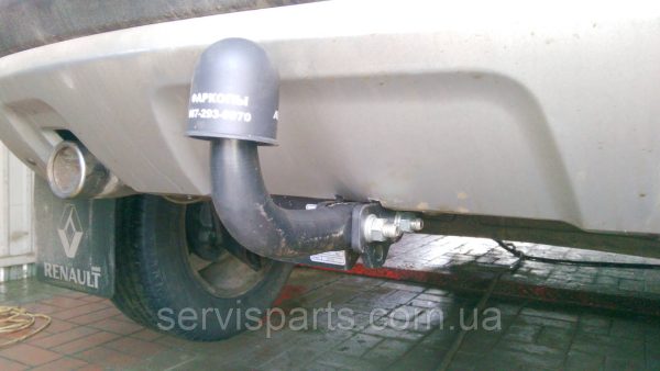 Польський фаркоп на Renault/Dacia Duster 2010- (Рено/Дачія Дастер) без знімання бампера - Зображення 8