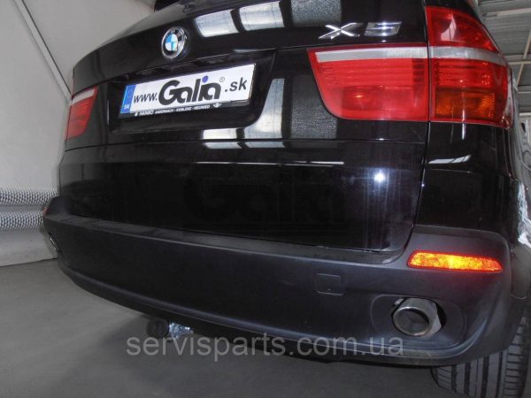 Оцинкований фаркоп на BMW X5 E70 2007-2013 (БМВ Х5) Швидкознімний автомат на ручці