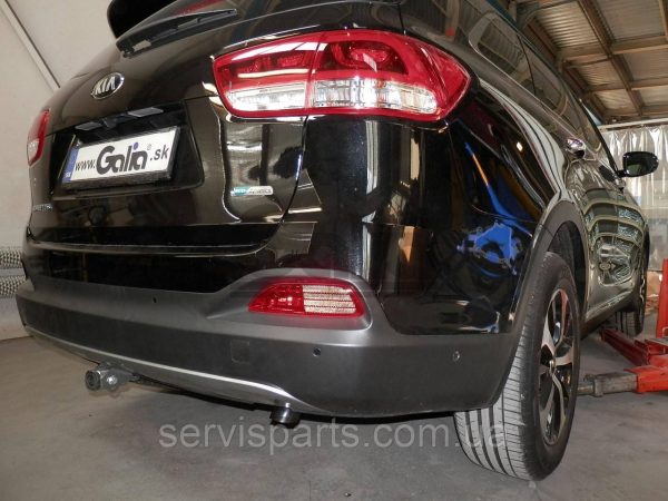 Фаркоп Kia Sorento 2012-2020 (Кіа Соренто) оцинкований Швидкознімний автомат на ручці
