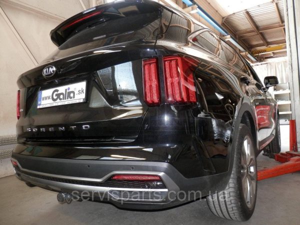 Фаркоп Kia Sorento 2020- (Кіа Соренто) оцинкований Швидкознімний автомат на ручці