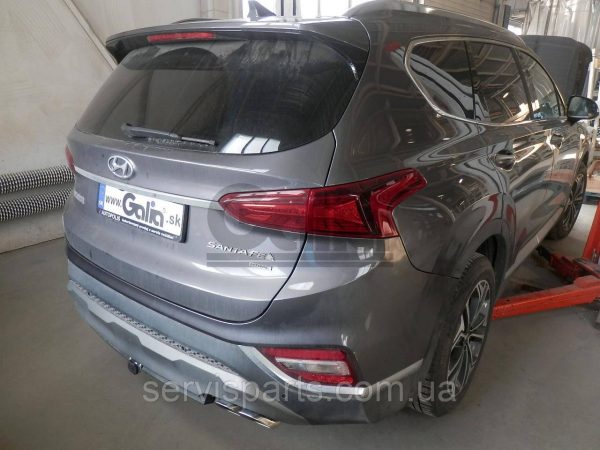 Фаркоп оцинкований Hyundai Santa Fe 2012-2018 (Хундай Санта Фе) Швидкознімний автомат на ручці - Зображення 2