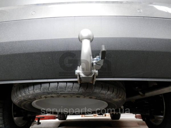 Фаркоп оцинкований Hyundai Santa Fe 2012-2018 (Хундай Санта Фе) Швидкознімний автомат на ручці - Зображення 3