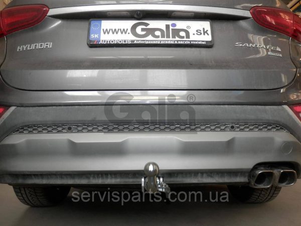 Фаркоп оцинкований на Hyundai Santa Fe 2012-2018 (Хундай Санта Фе)