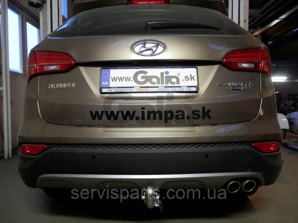 Фаркоп оцинкований на Hyundai Santa Fe 2012-2018 (Хундай Санта Фе) - Зображення 5