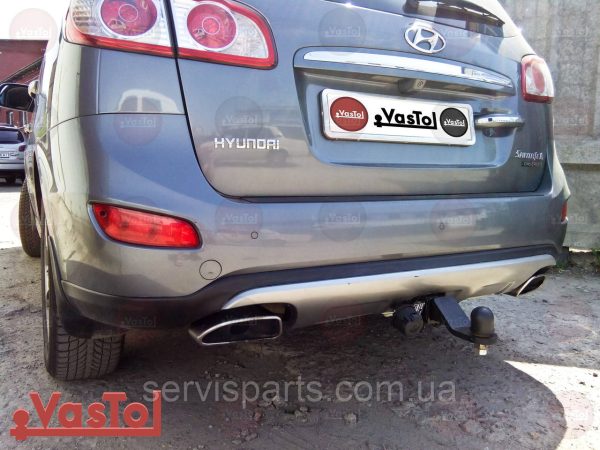 Фаркоп Hyundai Santa Fe 2006-2012 ( Хундай Санта Фе) американська вставка під квадрат - Зображення 5
