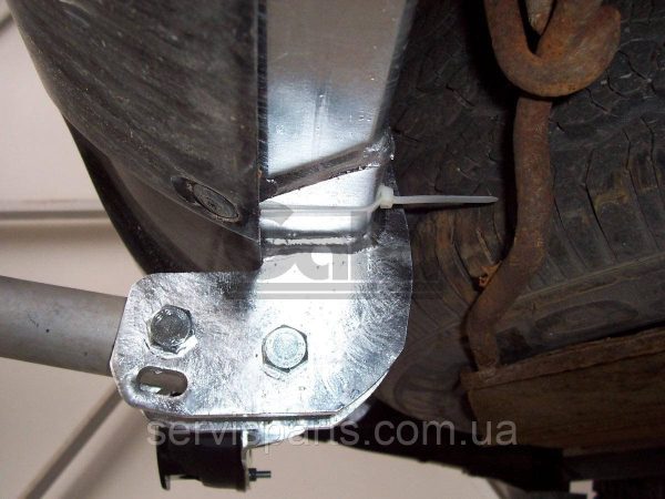 Фаркоп оцинкований Hyundai Santa Fe 2001-2006 (Хундай Санта Фе) без підрізання бампера - Зображення 2