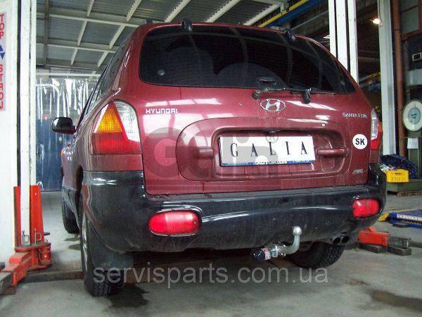 Фаркоп оцинкований Hyundai Santa Fe 2001-2006 (Хундай Санта Фе) без підрізання бампера - Зображення 3