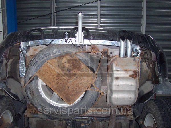 Фаркоп оцинкований Hyundai Santa Fe 2001-2006 (Хундай Санта Фе) без підрізання бампера - Зображення 6