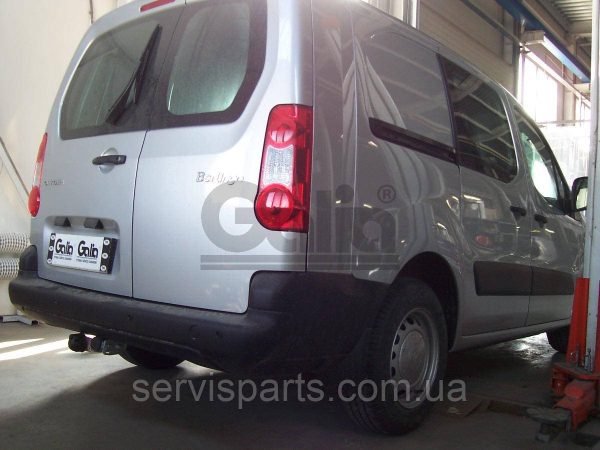 Фаркоп оцинкований для Citroen Berlingo 2008- (довга база L2 4680 mm) Швидкознімний автомат на ручці