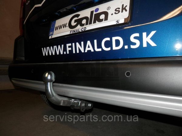 Фаркоп оцинкований Citroen Berlingo 2008- (коротка база L1 4380 mm) Швидкознімний автомат на ручці - Зображення 5