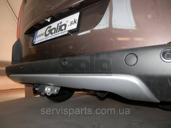 Оцинкований фаркоп на Peugeot Partner II 2008- (коротка база L1 4380 mm) Швидкознімний автомат на ручці - Зображення 5