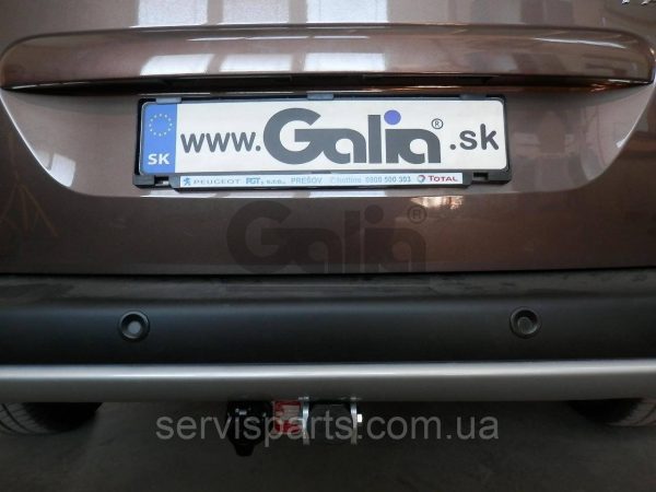 Оцинкований фаркоп на Peugeot Partner II 2008- (коротка база L1 4380 mm) Швидкознімний автомат на ручці - Зображення 6