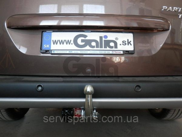 Оцинкований фаркоп на Peugeot Partner II 2008- (Long база)