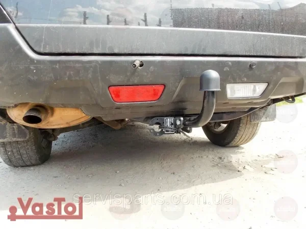 З'ємний гак фаркоп на Nissan X-Trail T31 2008-2014 без підрізу бампера - Зображення 2
