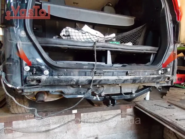 З'ємний гак фаркоп на Nissan X-Trail T31 2008-2014 без підрізу бампера - Зображення 5
