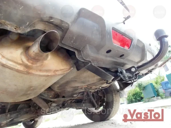 З'ємний гак фаркоп на Nissan X-Trail T31 2008-2014 без підрізу бампера - Зображення 6