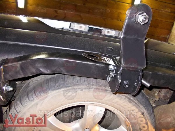 Знімний гак фаркоп на SsangYong Actyon Sports 2006- (Актіон Спорт) американська вставка під квадрат - Зображення 2