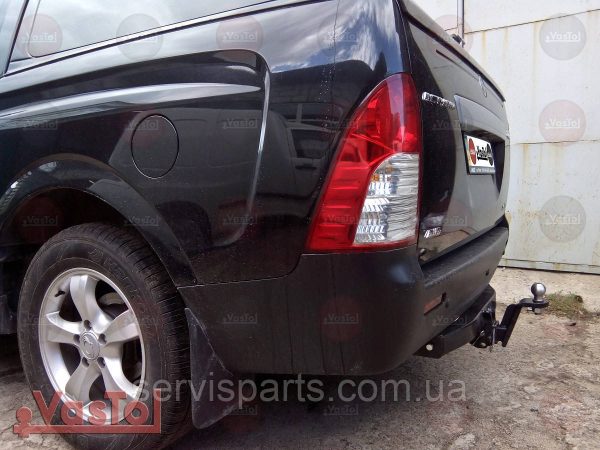 Знімний гак фаркоп на SsangYong Actyon Sports 2006- (Актіон Спорт) американська вставка під квадрат - Зображення 8
