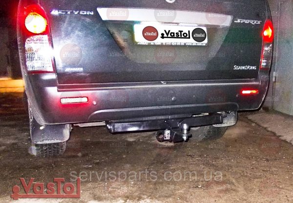 Знімний гак фаркоп на SsangYong Actyon Sports 2006- (Актіон Спорт) - Зображення 5