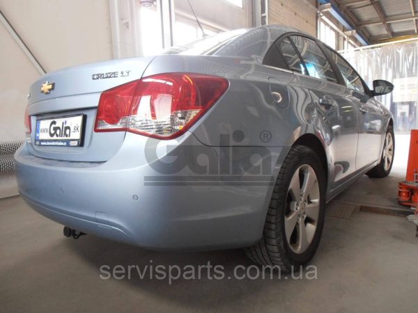 Оцинкований фаркоп на Chevrolet Cruze 2009- (Шевроле Круз) Швидкознімний автомат на ручці