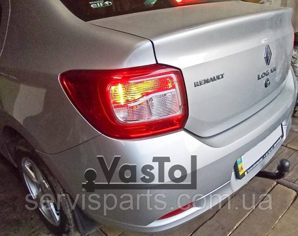 Фаркоп знімний гак на Renault Dacia Logan II Sedan 2013- (Рено Логан) без підрізу бампера - Зображення 7