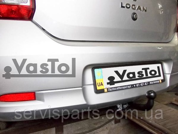 Фаркоп знімний гак на Renault Dacia Logan II Sedan 2013- (Рено Логан) без підрізу бампера - Зображення 10