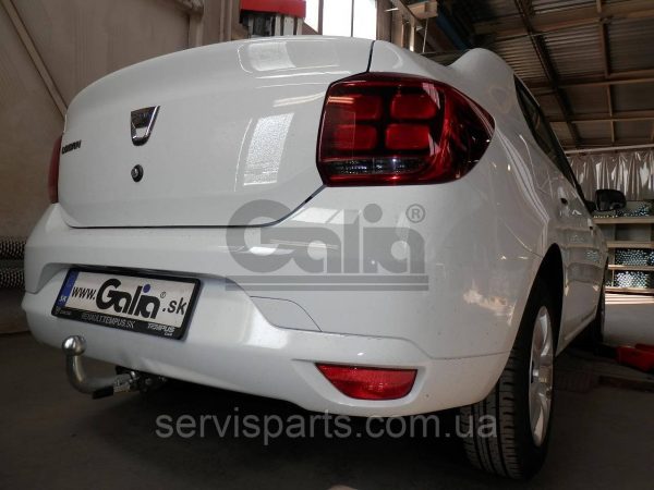 Оцинкований фаркоп на Renault Logan II Sedan 2013-2021 (Рено Логан Седан)